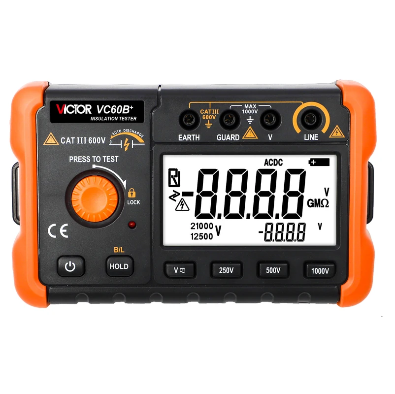 MÁY ĐO ĐIỆN TRỞ CÁCH ĐIỆN KỸ THUẬT SỐ VICTOR VC60B+