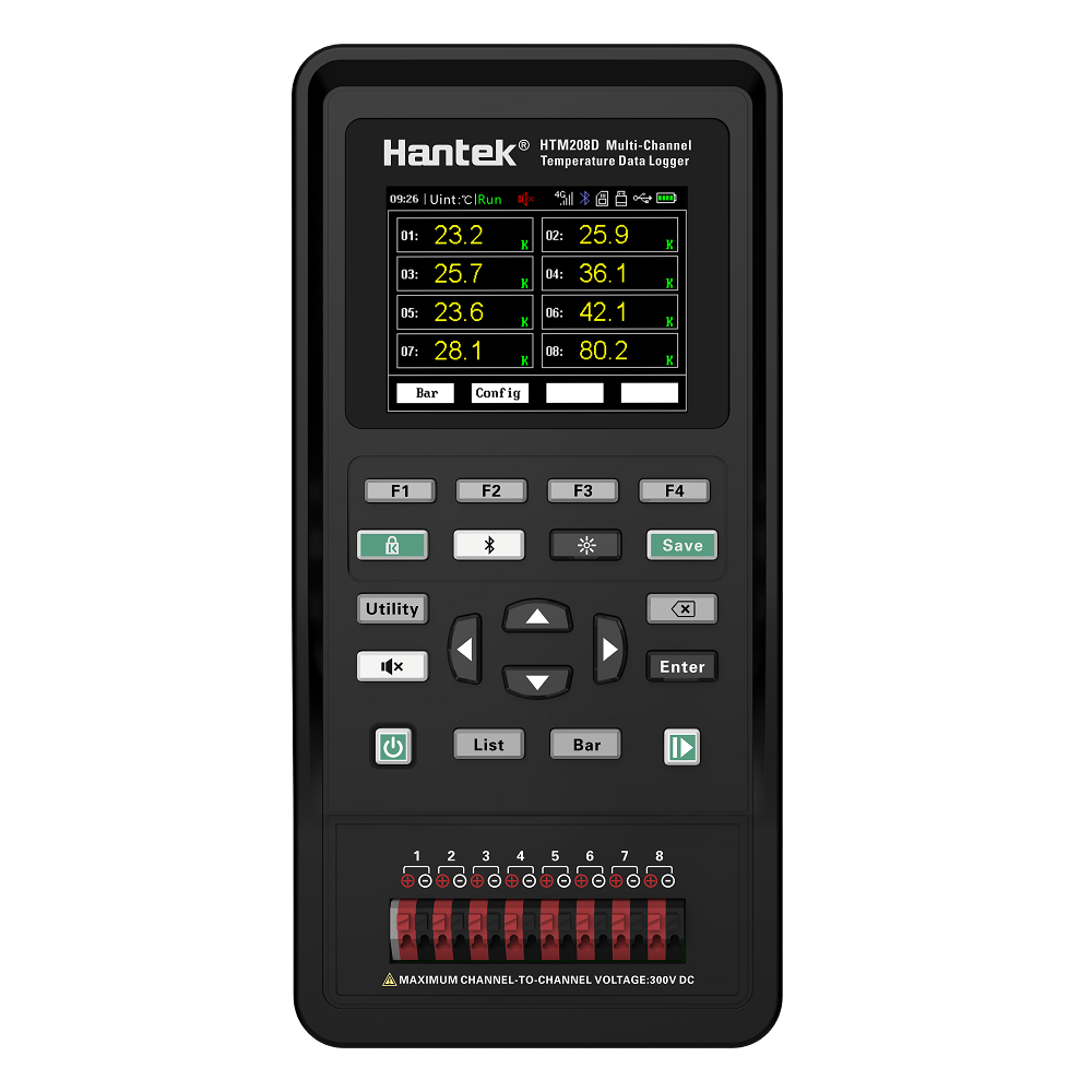 MÁY ĐO NHIỆT ĐỘ ĐA KÊNH HANTEK HTM200 SERIES